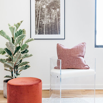 Millennial Pink with Tomato Red