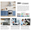 Cosmo 36" Italian Style Freestanding Gas Range, Stainless Steel