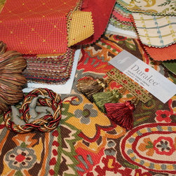 On our table at  L an B Designs - Fabric