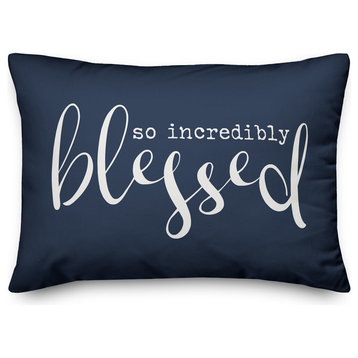 So Incredibly Blessed Outdoor Lumbar Pillow