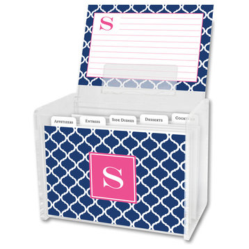 Recipe Box & Cards Ann Tile Single Initial, Letter H