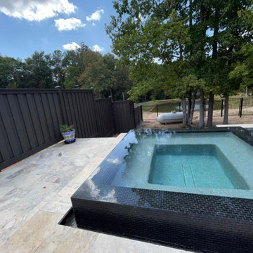 Composite Trex and Iron Fence