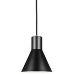 Sea Gull Lighting - Sea Gull Lighting 6141301-848 Towner - 60W One Light Mini-Pendant - The Towner lighting collection by Sea Gull LightinTowner 60W One Light Satin Bronze Black S *UL Approved: YES Energy Star Qualified: n/a ADA Certified: n/a  *Number of Lights: Lamp: 1-*Wattage:60w A19 Medium Base bulb(s) *Bulb Included:No *Bulb Type:A19 Medium Base *Finish Type:Satin Bronze