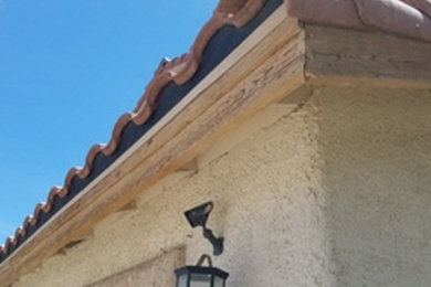 Garage Trim Before and After Las Vegas NV