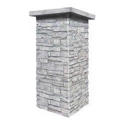C139-ALPINE DEEP STACKED STONE COLUMN WRAP (CAPS SOLD SEPARATELY) - Wall Panels