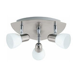 Three-bulb Enea-C ceiling light LED RGBW