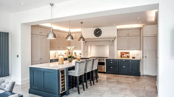 Traditional Style Island Kitchen With Modern Accents in Liverpool