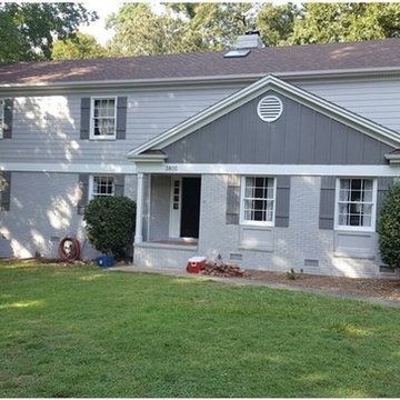 James Hardie Lap Siding and Board & Batten (Front- After)
