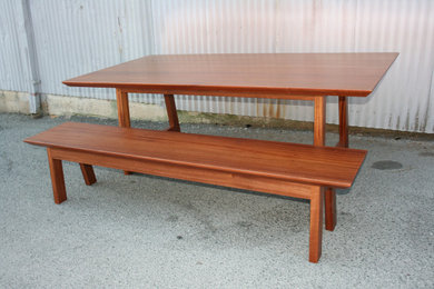 Sapele Outdoor Table & Bench