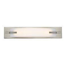 Cal Lighting 1 Light LED Vanity Light, Brushed Steel, 20"