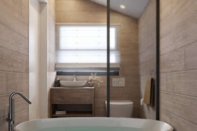 Bathroom - contemporary bathroom idea in Salt Lake City