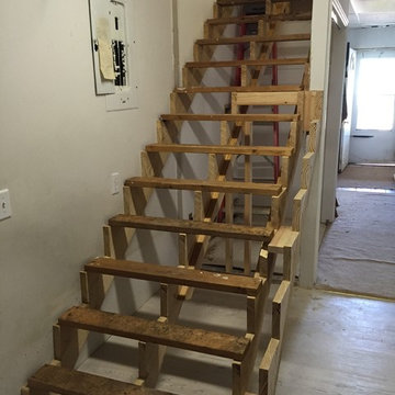 Oak & Wood Baluster - Basement Staircase (Tutton)