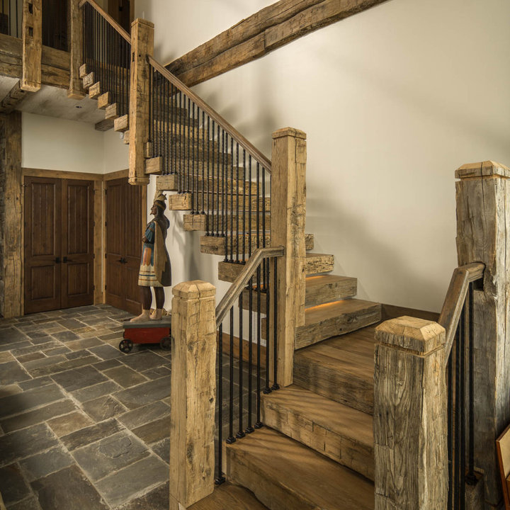 75 Beautiful Rustic Staircase Ideas and Designs - June 2024 | Houzz UK