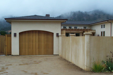 Wood Stained Garage Doors