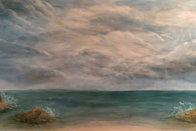 Light After the Storm - Original Seascape Painting by KJ Burk