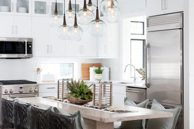 Inspiration for a coastal kitchen remodel in DC Metro