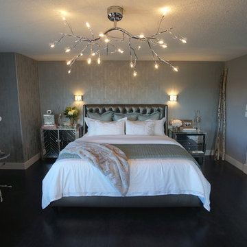 Contemporary Hollywood Glam Bedroom