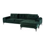 Emerald Green Velour Seat/Matte Black Steel Legs