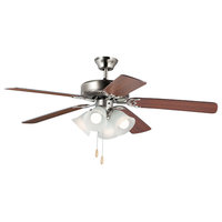 Basic-Max 52" Ceiling Fan w 4-Lt LED Fan Kit wBulb