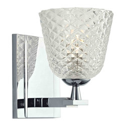 Hudson Valley - 1-Light Bath Bracket, Polished Chrome - Bathroom Vanity Lighting