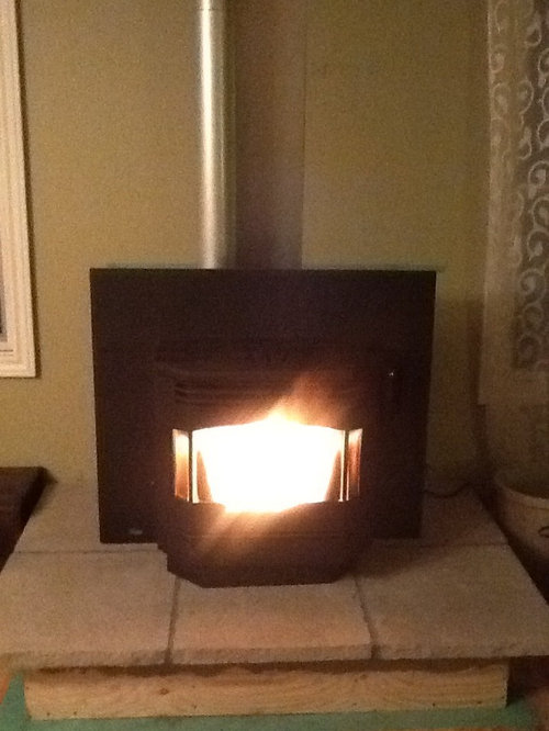 Pellet Stove Mantel Design