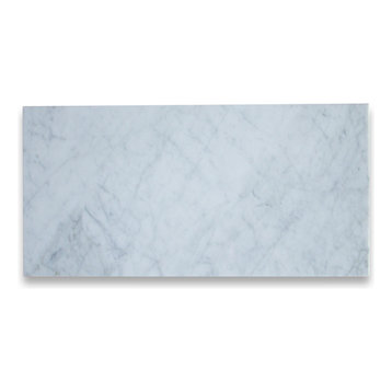 12x24 Carrara White Marble Floor Tile Polished Venato Bianco Carrera, 100 sq.ft.