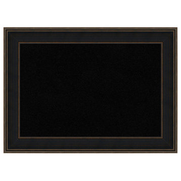 Framed Black Cork Board Extra Large, Mezzanine Espresso, Outer Size 44x32