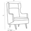 Budelli Wing Chair, Cloud Boucle, 41"H (8155 3MTJ4)