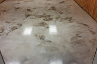 Reflector Epoxy Floor: Charcoal with Coffee Accents