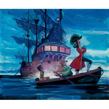 Disney Fine Art Tiger Lily and Hook by Jim Salvati