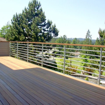 Ipe and Steel rail deck