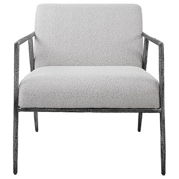 Uttermost Brisbane-Light Gray Accent Chair, 23660