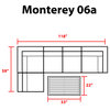 Monterey 6 Piece Outdoor Wicker Patio Furniture Set 06a