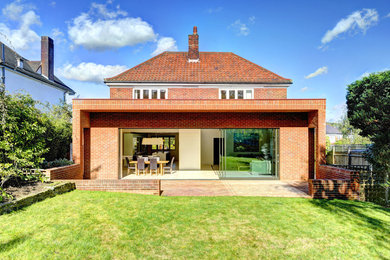 This is an example of a large contemporary exterior in London.