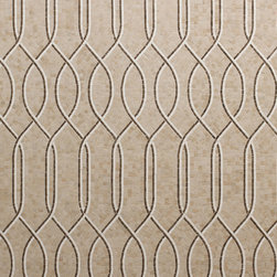 Tangent Merge Mosaic Pattern in Linen - Mosaic Tile