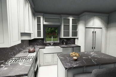 Inspiration for a 1960s laundry room remodel in Toronto