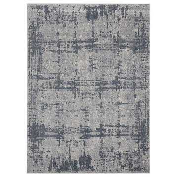 United Weavers Allure River Organic Abstract Rug, Blue (2620-30060), 2'7"x7'2"