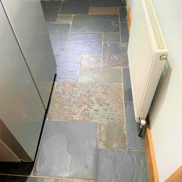 Deep Cleaning a Mixed Chinese Slate Floor in Clifton near Penrith