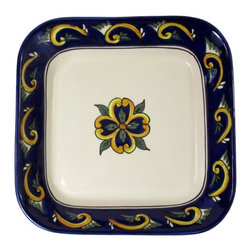 Le Souk Ceramique - Le Souk Ceramique Stoneware Square Serving Bowl, Riya - Serving And Salad Bowls
