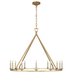 Visual Comfort & Co. - Darlana Large Single Ring Chandelier in Antique-Burnished Brass - Darlana Large Single Ring Chandelier in Antique-Burnished Brass