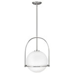 Hinkley - Hinkley 3405BN Somerset - One Light Large Pendant - Chic and elegant, the Somerset collection exudes aSomerset One Light L Brushed Nickel Etche *UL Approved: YES Energy Star Qualified: n/a ADA Certified: n/a  *Number of Lights: Lamp: 1-*Wattage:100w Medium Base bulb(s) *Bulb Included:No *Bulb Type:Medium Base *Finish Type:Brushed Nickel