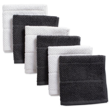 DII Assorted Mineral Basic Chef Terry Dishcloth, Set of 6