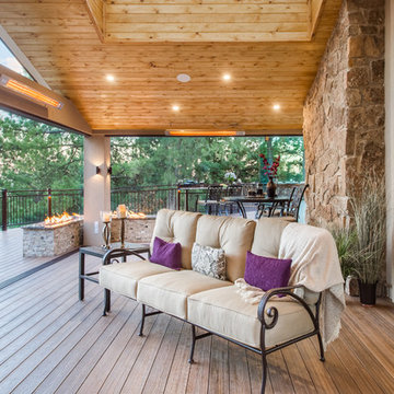 Wrap Around Deck -- Envision Distinction Spiced Teak composite deck