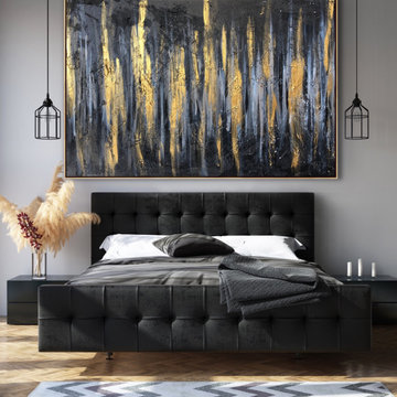 Original Handmade Modern Abstract Custom Art for Modern Contemporary Interiors