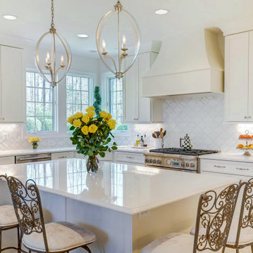 Breathtaking All White Kitchen in Herndon, VA