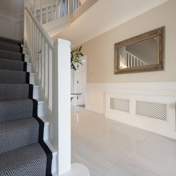 Elegant House Hall Featuring Bondi White Marble Tiles