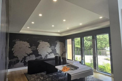 Inspiration for a modern living room remodel in Miami