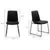 Ruth Dining Chair Black, Set of 2