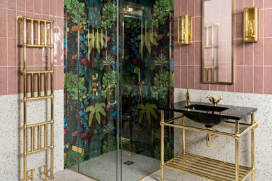 Inspiration for a contemporary bathroom in London.