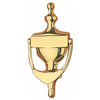 Victorian Large Urn Door Knocker Bright Solid Brass 8"H